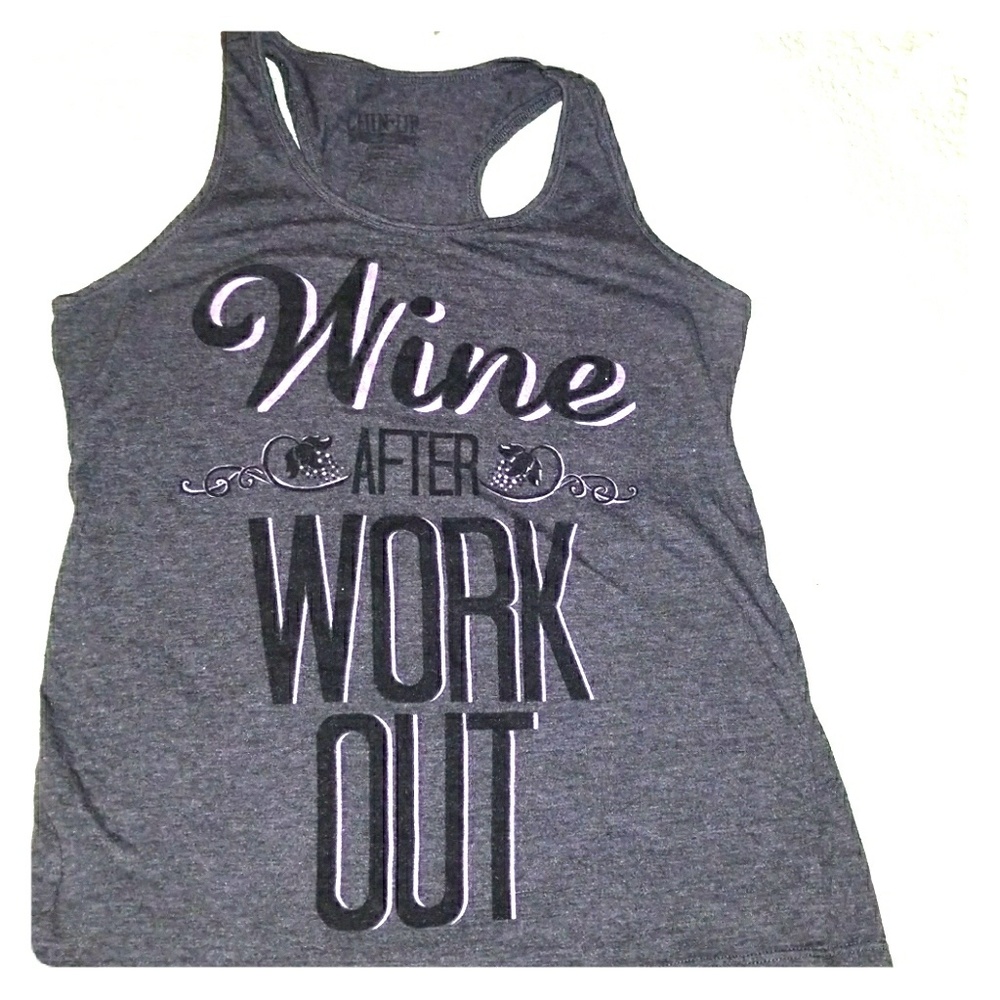 Wine after workout tank